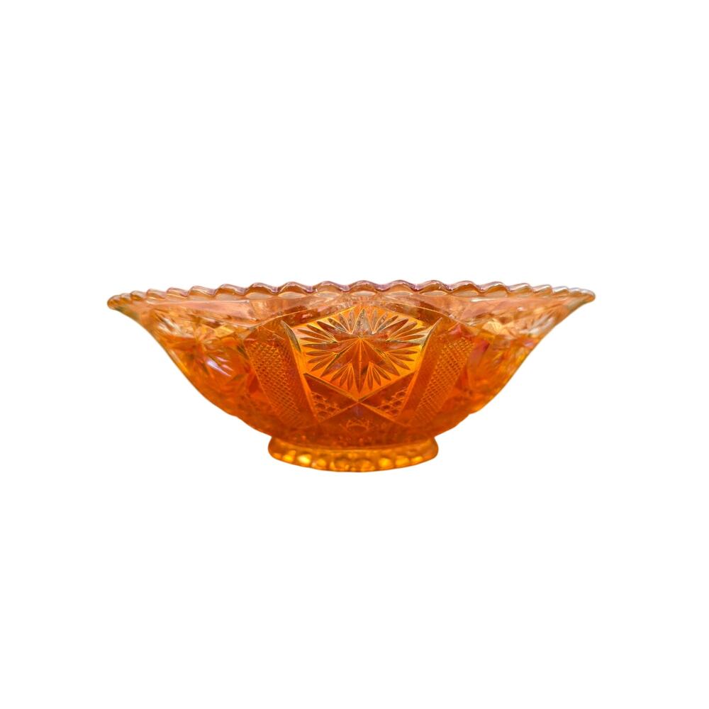 Vintage Imperial Glass Marigold Carnival Glass Bowl